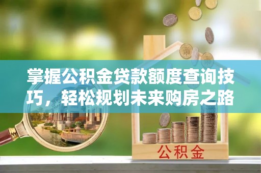 天门掌握公积金贷款额度查询技巧，轻松规划未来购房之路