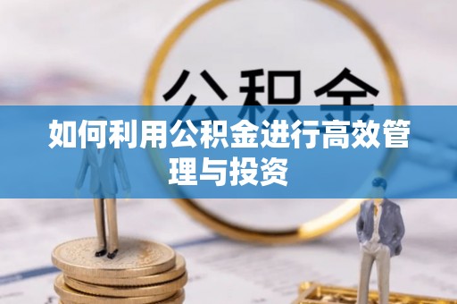 天门如何利用公积金进行高效管理与投资