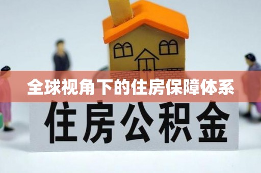天门全球视角下的住房保障体系