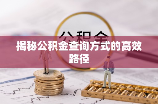 天门揭秘公积金查询方式的高效路径