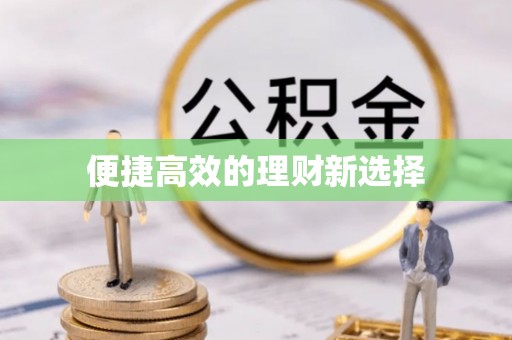 天门便捷高效的理财新选择